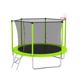 ZNTS 10FT Trampoline for Kids, Basketball Hoop and Ladder, Outdoor Kids Trampoline with Safety 41678425