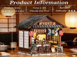 MUSIC PARK 3d wooden puzzle for adults Serene Izakaya book nook with lights model kit dollhouse DIY 07995918