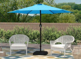 7.5ft Patio Umbrella with Crank Handle, Outdoor Market Umbrella with 6 Sturdy Umbrella Ribs 99585097