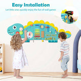 11-in-1 Dinosaur Activity Wall Busy Board Panels-- Wooden Sensory Toy-Green 13357473