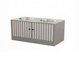 Elevated Dog Feeding Station with Storage Cabinet, 2 Stainless Steel Bowls & Slow Feeder for Large 27547625