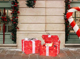 12in Motorized Pop-up Gift Box with Santa, Outdoor Christmas Decorations with Motor & 60 LED Lights, 64899974