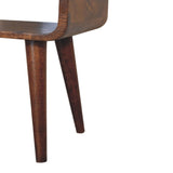 Artisan Furniture Solid Wood Mini Chestnut Curved Open Bedside B182P202422