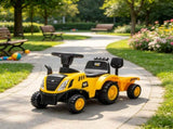 Kids No-Power Ride-On Tractor Construction Toy with Shovel & Trailer for 18-36 Months Toddlers 55050554