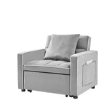 Three-in-one sofa bed chair folding sofa bed adjustable back into a sofa recliner single bed adult W1359137376