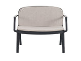 Luna Outdoor PP Club Chair, Black Frame with Beige Cushion, Set of 2 N775P272730B