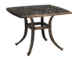21.3inch Square Garden Cast Aluminum Table Bronze 03214144
