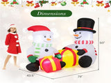 5 Feet Snowman Christmas Inflatables with Gift Boxes 45860916