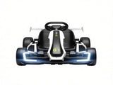 White 24V Electric Drift Go Kart, 7.5 MPH Max Speed, Adjustable Seat Growing Kids, Slow Start 58066727