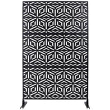 Outdoor & Indoor Privacy Metal Privacy 76" H48" W, Freestanding Decorative Privacy W465P193263