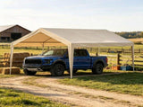 10 x 20 ft Carport Replacement Canopy Cover, Heavy-Duty Waterproof Garage Top Tarp with Ball Bungees 31092852