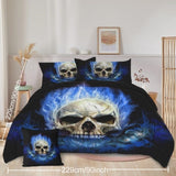 4Pieces Unicorn Comforter Set Soft Bedding Sets Floral Printed cozy Queen Size 34521641