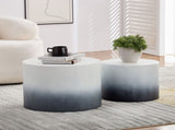 MDF with ash/oak/walnut veneer side table/coffee table/end table/nesting table set of 2 for living W876P309992