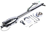 32"GM Steering Column Tilt Auto No Key Universal W/ 9 Holes Wheel Adapter Chrome 28276151