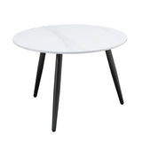 Modern Style Nesting Cocktail Tables and Side Table 3-Piece Occasional Table Set Black Metal Legs B011P232143