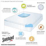 4" Memory Foam Mattress Topper B03595129