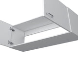 Wall cabinet 19"H, two Doors, two internal Shelves, White B097P221380