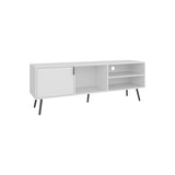 Vulcan 63" Wide Tv Stand with One Cabinet, Three Open Shelves, Cable Management, Living, Tv B200P253754