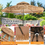 10 Foot Portable Beach Umbrella with Led Lights. 12868138