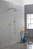 Shower System, Wall Mounted Shower Faucet Set for Bathroom with High Pressure 10" Stainless Steel S-6083-10BG