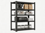 5-Tier Metal Storage Shelving, Industrial Utility Rack, Adjustable Height Bookcase for Living Room, 51207894
