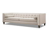 Jack 84" Modern Tuxedo Tufted Sofa, Sky Neutral Beige Polyester B2719P238409