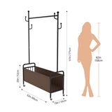 ZNTS 1pc, Clothes Rack with Wheels, Rolling Clothing Rack for Hanging Clothes, Heavy Duty Clothes 88942830