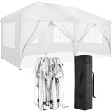 ZNTS 10'x20' Folding Canopy with 6 Removable Sidewalls Outdoor Event Shelter UPF 50+ Gazebo Portable W2185P191605