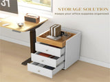 Bathroom Storage Cabinet-White 82931240
