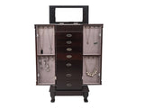 Standing Armoire Cabinet Makeup Mirror and Top Divided Storage Organizer, Large Standing 32145954