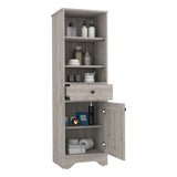 St. Clair Linen Cabinet, Two Interior Shelves, Two Open Shelves, Single Door B070P188813