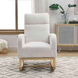 Welike 27.6"W Modern Accent High Backrest Living Room Lounge Arm Rocking Chair, Two Side W83472313