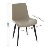 Dining Chairs 4PCS, Modern Kitchen & Dining Room Chairs, Upholstered Faux Leather Cushion Seat and W3316P294866