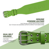L Size Weight Lifting Belt, Leather Weight Lifting Belt with 4 inch Padded Lumbar Support Belt for 12665369
