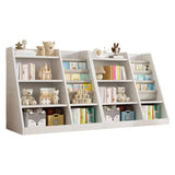 White Wooden Toy Storage Organizer Cabinet Kids Bookshelf Children Bookcase Toddler Baby Sling Book 81471101