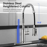 Kitchen Faucet - Spring Kitchen Sink Faucet with 3 Modes Pull Down Sprayer, Single Handle&Deck Plate T3177P277523