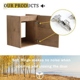 18'' Floating Wall-Mounted Vanity with Ceramic Sink & Soft-Close Cabinet Door, For Small W999P236339