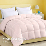 Pink plus-size comforter for all seasons, perfect for cozy bedrooms, luxurious hotel rooms, single, 52736598