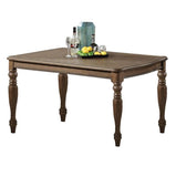 Transitional Style 1pc Dining Table Ash Oak Rectangle Table Unique Design Legs Kitchen Dining Room B011P222857