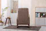 COOLMORE Rocking Chair, Modern Glider Chair, Recliner Armchair with Wood Legs and Side Pocket, W39594818