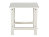 36*36*47cm Single Layer Square HDPE Side Table White 27369810