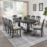 Wooden Frame Upholstered Dining Chairs set of 2,Mid Century Retro Chairs Comfor Kitchen Chairs for W2582P205329