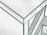 Storage Cabinet with Mirror Trim and M Shape Design Spliced Combination For Living Dining W1445103594