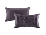 7-Piece King 100% Polyester Pieced Pleated Tufted Comforter Set B035P463175
