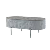 Grey High Gloss and Chrome Coffee Table B062P209131