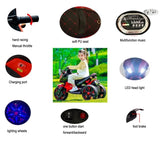 Kids Motorcycle Ride-On Motorcycle 3-Wheels Battery Powered Motorbike Rechargeable 12 V kids ride on W1760P252040