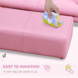Kids Sofa Set with Footstool-Pink 93471348