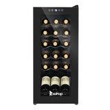 ZNTS American Standard JC-53 AC 115V /60Hz 18Bottle/1.8Cu.Ft/52L/ Compressor Wine Cabinet Black 07940090