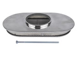 15" Oval Full Finned Polished Aluminum Air Cleaner Filter Fits for Chevy SBC 350 400 62104847