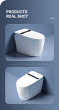 ZNTS Smart Toilet with Bidet Built-in, Auto Dual Flush, Auto Open & Close Bidet Toilet with Heated Seat, W2894P199872